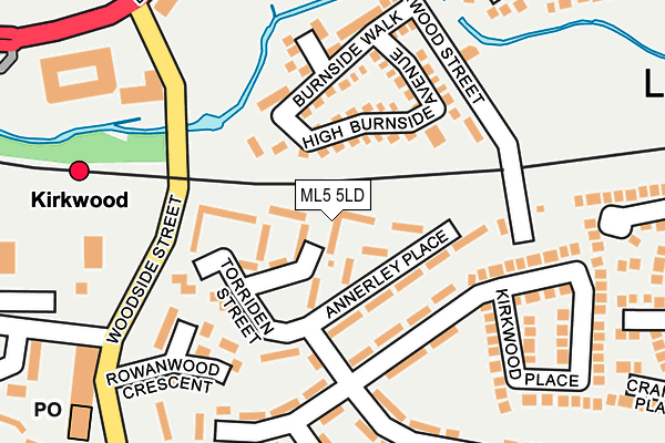 ML5 5LD map - OS OpenMap – Local (Ordnance Survey)