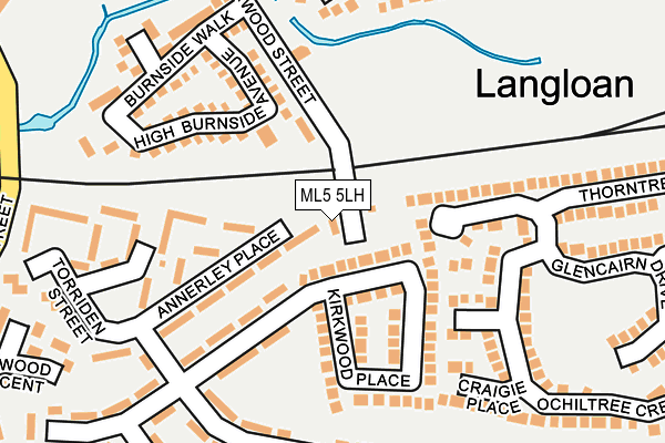 ML5 5LH map - OS OpenMap – Local (Ordnance Survey)