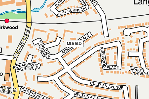 ML5 5LQ map - OS OpenMap – Local (Ordnance Survey)