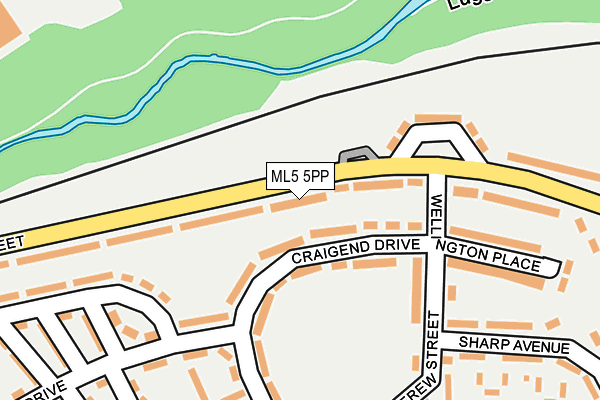 ML5 5PP map - OS OpenMap – Local (Ordnance Survey)