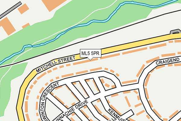 ML5 5PR map - OS OpenMap – Local (Ordnance Survey)