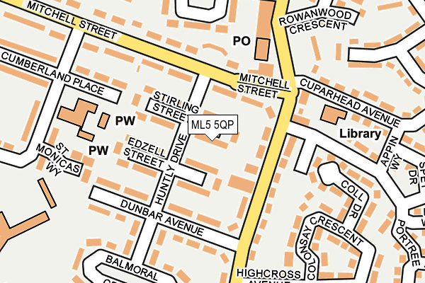 ML5 5QP map - OS OpenMap – Local (Ordnance Survey)