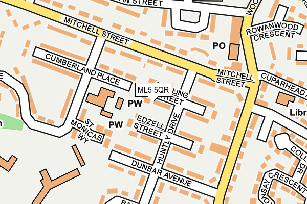 ML5 5QR map - OS OpenMap – Local (Ordnance Survey)