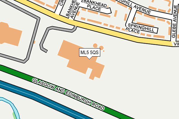 ML5 5QS map - OS OpenMap – Local (Ordnance Survey)