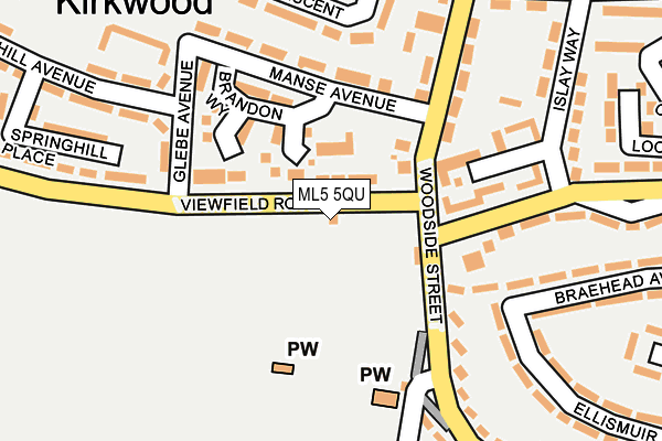 ML5 5QU map - OS OpenMap – Local (Ordnance Survey)