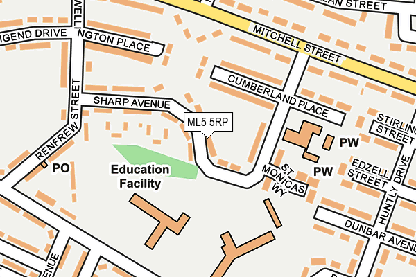 ML5 5RP map - OS OpenMap – Local (Ordnance Survey)