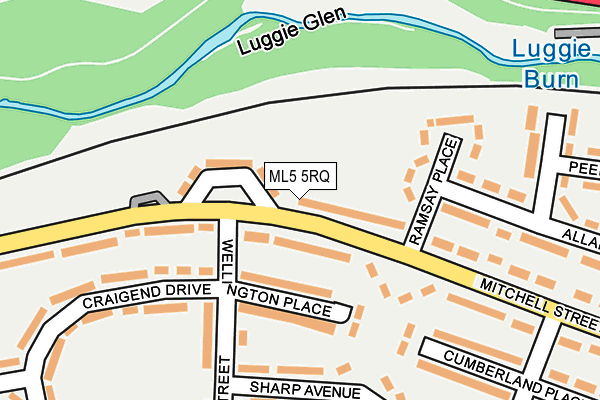 ML5 5RQ map - OS OpenMap – Local (Ordnance Survey)