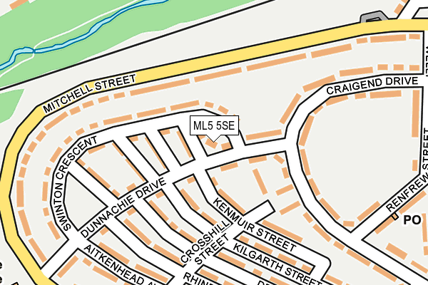 ML5 5SE map - OS OpenMap – Local (Ordnance Survey)