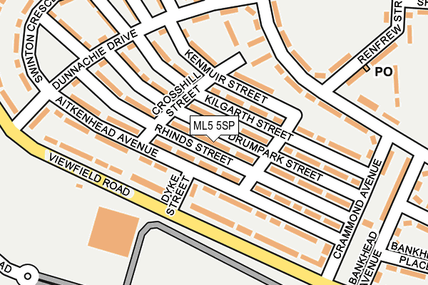 ML5 5SP map - OS OpenMap – Local (Ordnance Survey)