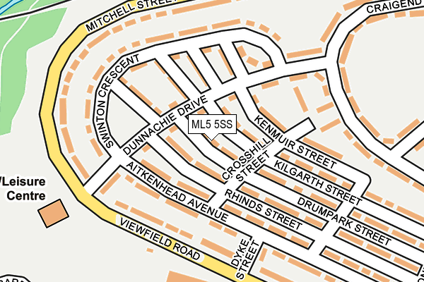 ML5 5SS map - OS OpenMap – Local (Ordnance Survey)