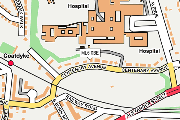 ML6 0BE map - OS OpenMap – Local (Ordnance Survey)