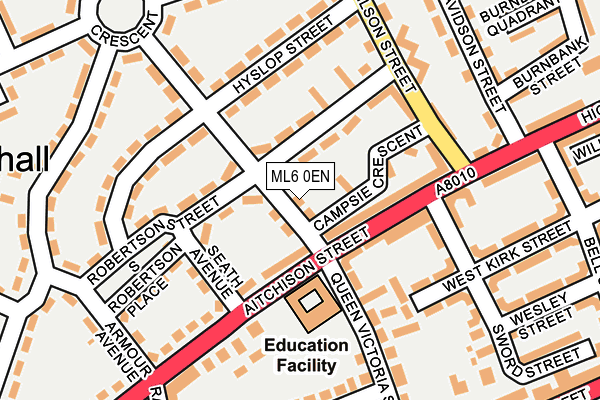 ML6 0EN map - OS OpenMap – Local (Ordnance Survey)