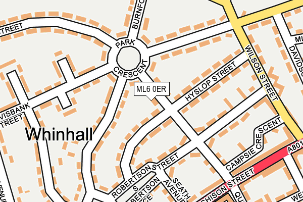 ML6 0ER map - OS OpenMap – Local (Ordnance Survey)