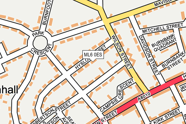 ML6 0ES map - OS OpenMap – Local (Ordnance Survey)
