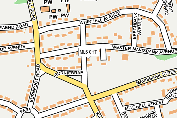 ML6 0HT map - OS OpenMap – Local (Ordnance Survey)