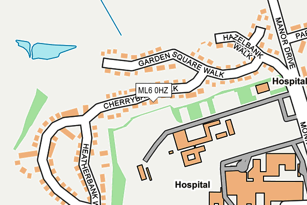ML6 0HZ map - OS OpenMap – Local (Ordnance Survey)