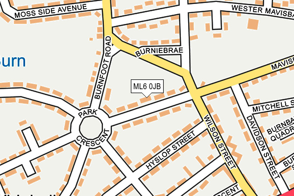 ML6 0JB map - OS OpenMap – Local (Ordnance Survey)