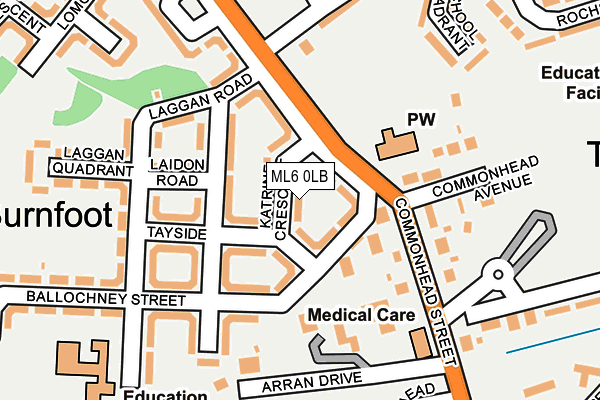 ML6 0LB map - OS OpenMap – Local (Ordnance Survey)