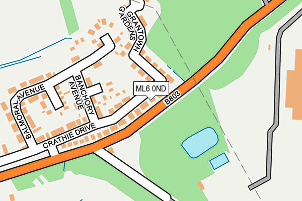 ML6 0ND map - OS OpenMap – Local (Ordnance Survey)