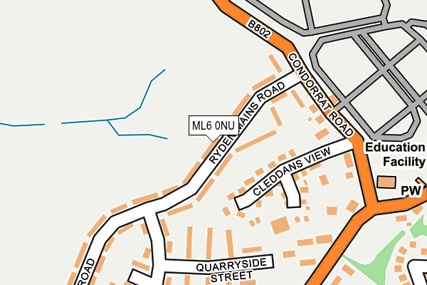 ML6 0NU map - OS OpenMap – Local (Ordnance Survey)