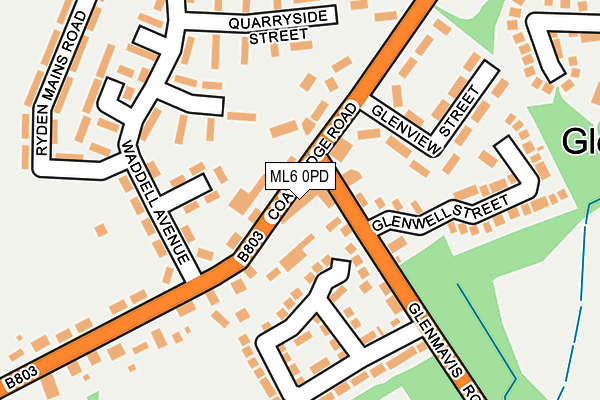 ML6 0PD map - OS OpenMap – Local (Ordnance Survey)