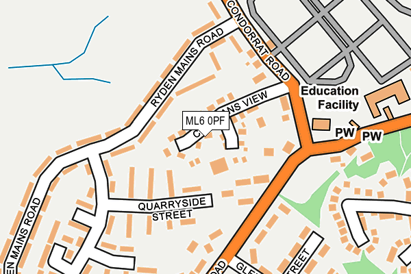 ML6 0PF map - OS OpenMap – Local (Ordnance Survey)