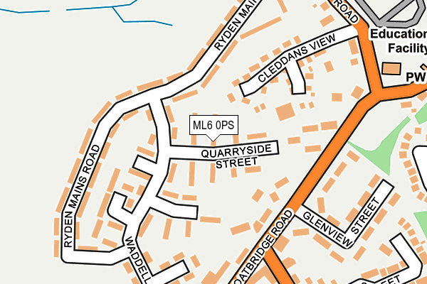 ML6 0PS map - OS OpenMap – Local (Ordnance Survey)