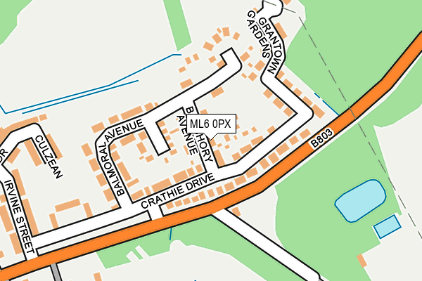 ML6 0PX map - OS OpenMap – Local (Ordnance Survey)