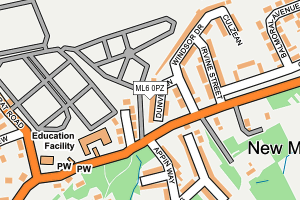 ML6 0PZ map - OS OpenMap – Local (Ordnance Survey)