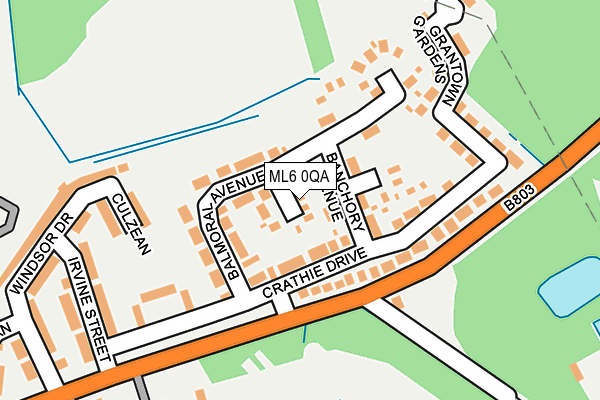 ML6 0QA map - OS OpenMap – Local (Ordnance Survey)