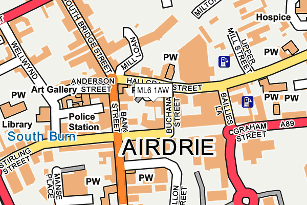 ML6 1AW map - OS OpenMap – Local (Ordnance Survey)