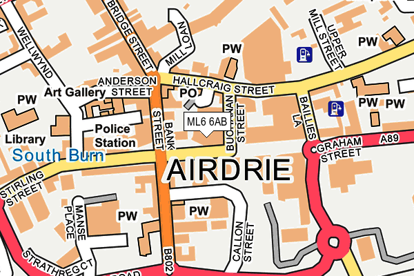 Map of VIBE AIRDRIE LTD at local scale