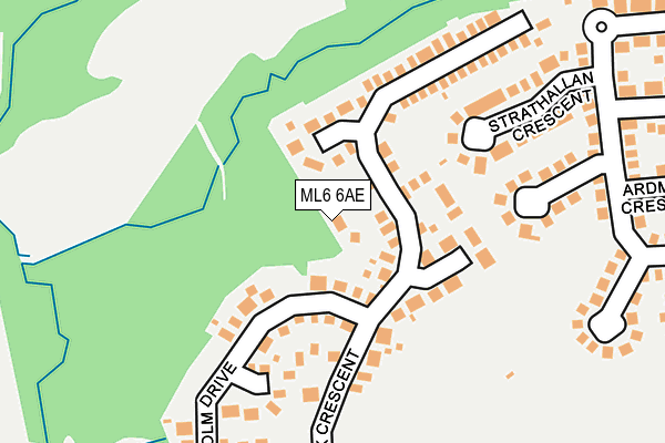 ML6 6AE map - OS OpenMap – Local (Ordnance Survey)