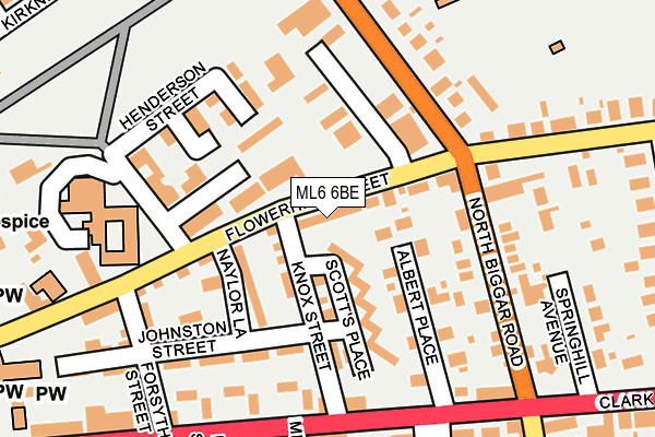 ML6 6BE map - OS OpenMap – Local (Ordnance Survey)