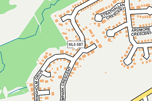ML6 6BT map - OS OpenMap – Local (Ordnance Survey)