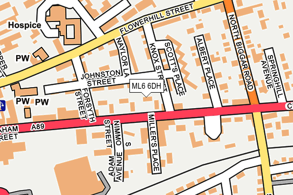 ML6 6DH map - OS OpenMap – Local (Ordnance Survey)