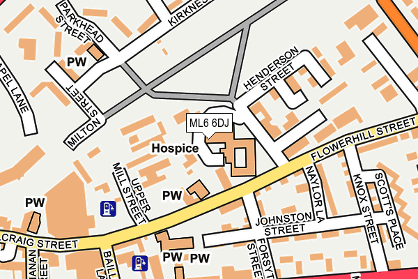 ML6 6DJ map - OS OpenMap – Local (Ordnance Survey)