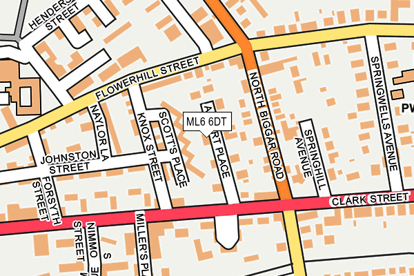 ML6 6DT map - OS OpenMap – Local (Ordnance Survey)