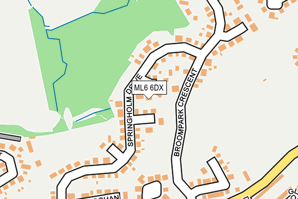 ML6 6DX map - OS OpenMap – Local (Ordnance Survey)