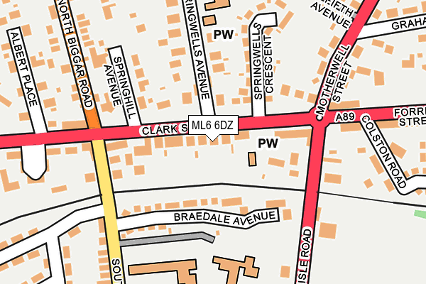ML6 6DZ map - OS OpenMap – Local (Ordnance Survey)