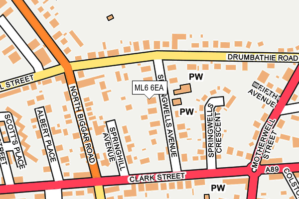 ML6 6EA map - OS OpenMap – Local (Ordnance Survey)