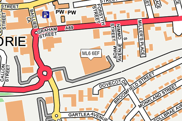 ML6 6EF map - OS OpenMap – Local (Ordnance Survey)