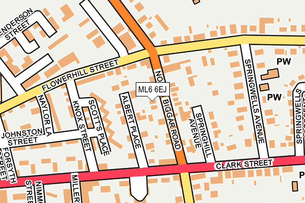 ML6 6EJ map - OS OpenMap – Local (Ordnance Survey)