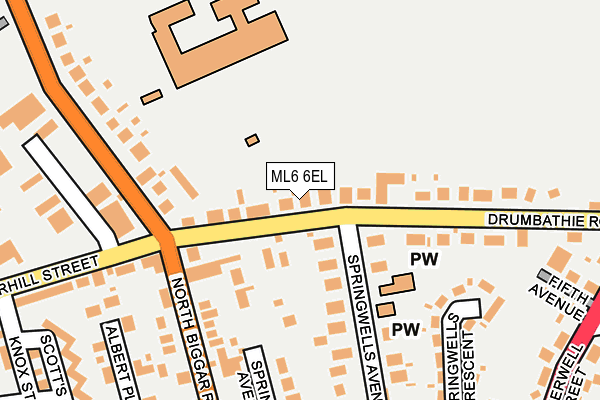 ML6 6EL map - OS OpenMap – Local (Ordnance Survey)