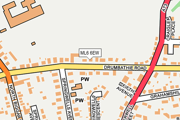 ML6 6EW map - OS OpenMap – Local (Ordnance Survey)