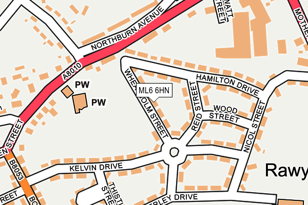 ML6 6HN map - OS OpenMap – Local (Ordnance Survey)