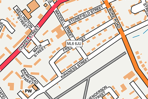 ML6 6JU map - OS OpenMap – Local (Ordnance Survey)