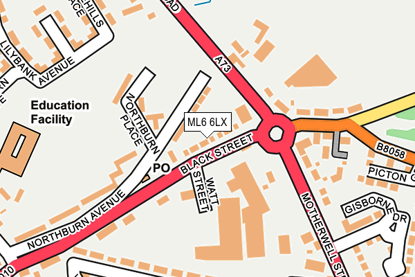 ML6 6LX map - OS OpenMap – Local (Ordnance Survey)