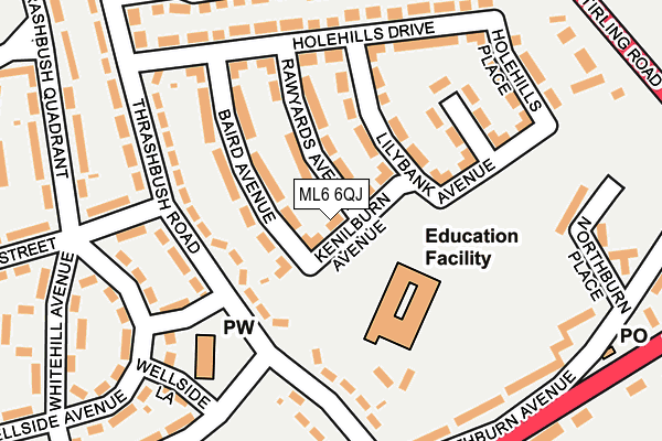 ML6 6QJ map - OS OpenMap – Local (Ordnance Survey)