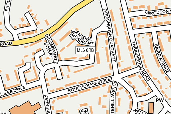 ML6 6RB map - OS OpenMap – Local (Ordnance Survey)